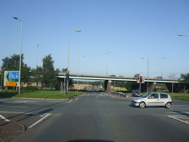 File:M6 and A580 junction - Geograph - 1440802.jpg