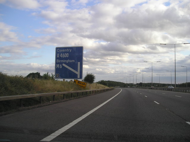 File:Sign on M69 - Geograph - 1741662.jpg