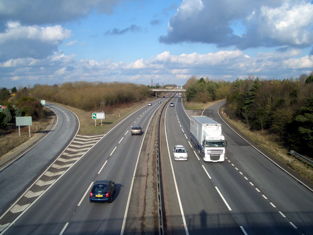 File:A 34 at Chilton - Geograph - 1720385.jpg