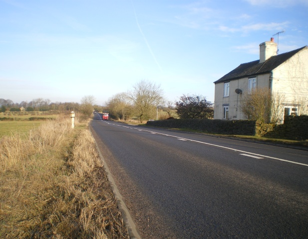 File:The Morridge Side milepost in its setting on the A523 - Geograph - 1736940.jpg