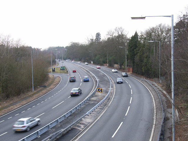 File:The A322, Bagshot - Geograph - 126214.jpg