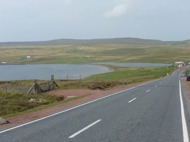 File:Urafirth- approaching on the A970 - Geograph - 2742217.jpg