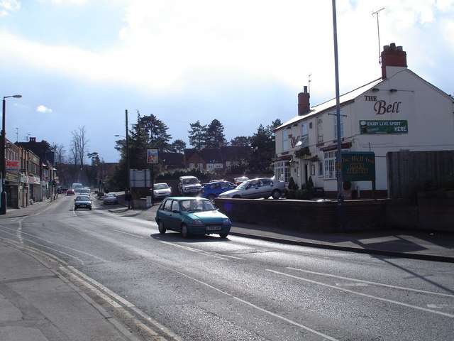 File:Street Scene on the A435 at Studley Village - Geograph - 130985.jpg