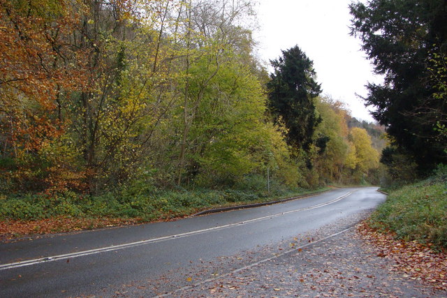 File:A466 from the car park at Wyndcliff - Geograph - 1039225.jpg