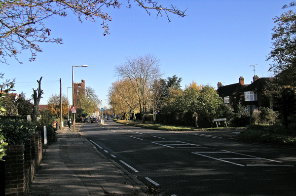 File:B1393, Corner of Lower Bury Lane looking towards Epping - Geograph - 281088.jpg