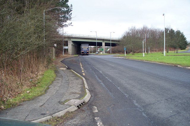 File:The A192 in a northerly direction out of Morpeth - Geograph - 1683588.jpg