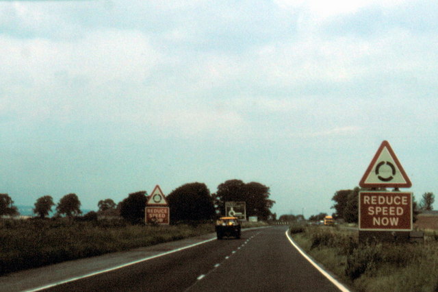 File:A 1 exit to A 68 - 1980 - Geograph - 2446475.jpg