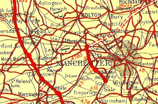 File:Manchester area from Johnston's Handy Road Atlas of GB and NI 1964 - Coppermine - 23648.jpg