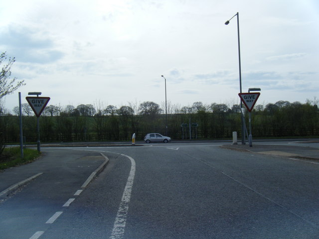 File:Sandy Lane junction with the A49 - Geograph - 1827005.jpg