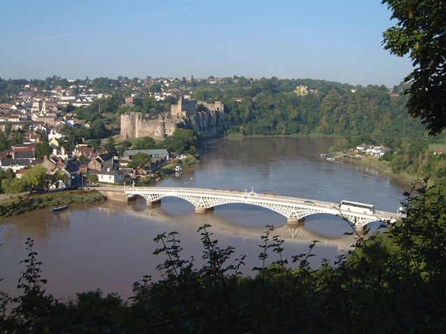File:Chepstow Castle and Bridge from Tutshill - Geograph - 203745.jpg
