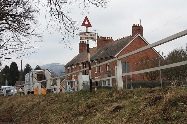 File:Old sign, Colwall Village, Drive Slowly Through - Geograph - 1162133.jpg