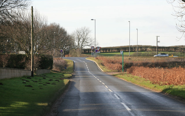 File:The A1 is ahead - Geograph - 2781671.jpg