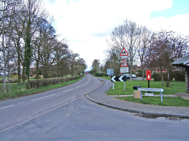 File:B4363 road at Kinlet, looking north - Geograph - 782465.jpg