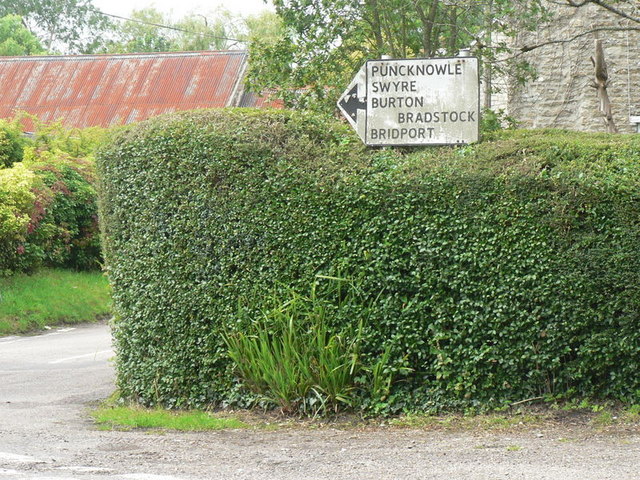 File:Litton Cheney- old road sign - Geograph - 935073.jpg