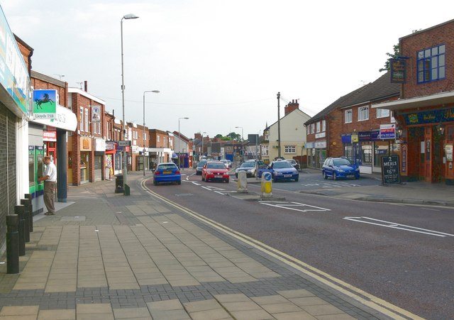 File:Main shopping street of Wigston - Geograph - 457444.jpg