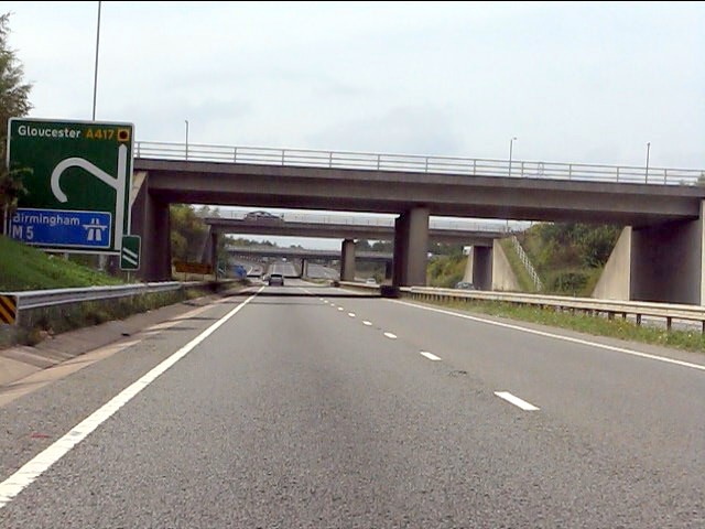 File:A417 at the M5 motorway (C) J Whatley - Geograph - 2091493.jpg