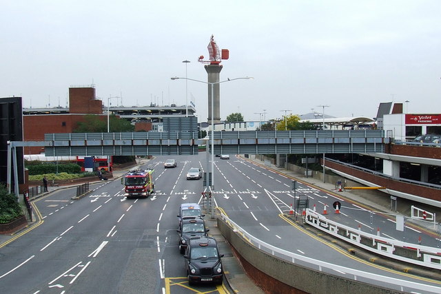 File:Airport roads and radar tower - Geograph - 581463.jpg