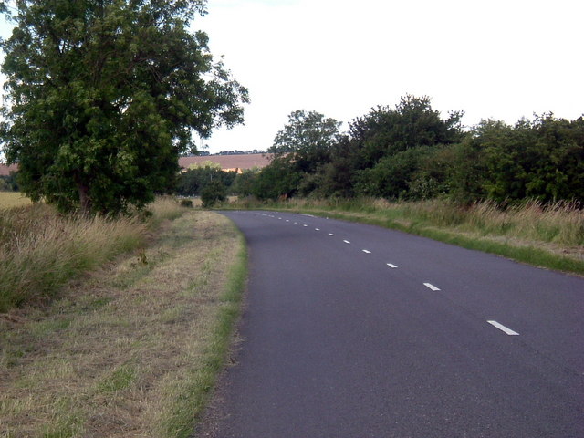 File:Road towards Spaldwick - Geograph - 488338.jpg