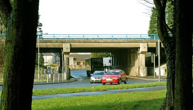 File:Motorway junction, Lisburn (1) - Geograph - 1146178.jpg