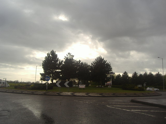 File:Roundabout on Stortford Road, Dunmow - Geograph - 2917010.jpg