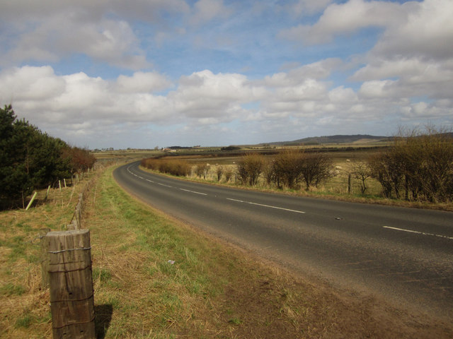 File:The B6525 near Wrangham (C) Graham Robson - Geograph - 3414588.jpg