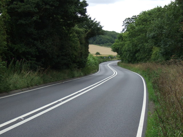 File:A twisty A6006 heading east (C) JThomas - Geograph - 3608517.jpg