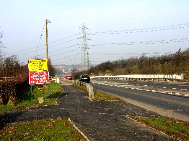 File:Motorway Bridge near Whiston, Rotherham - Geograph - 115794.jpg