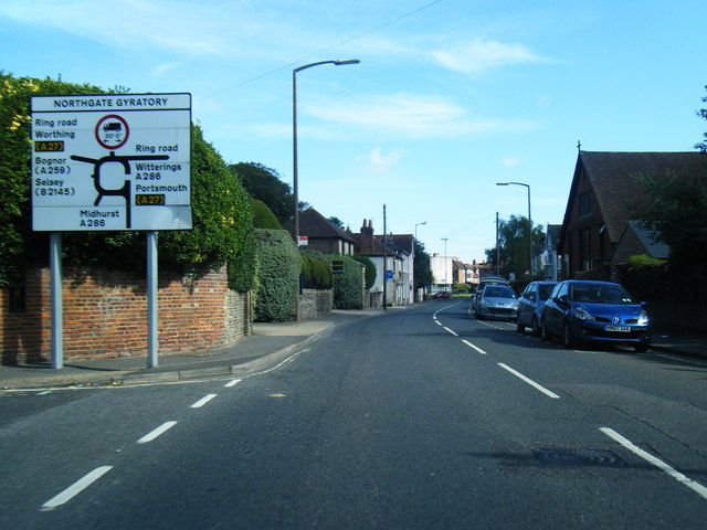 File:St Paul's Road approaching Northgate Gyratory in Chichester - Geograph - 3120811.jpg