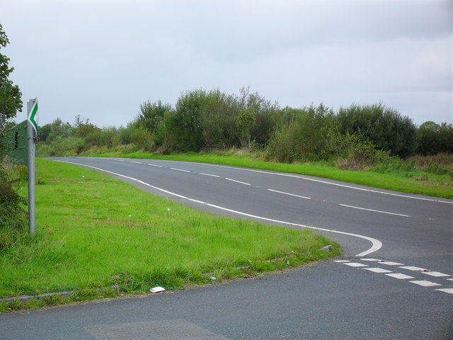 File:A509 at Derryhenny - Geograph - 1464149.jpg