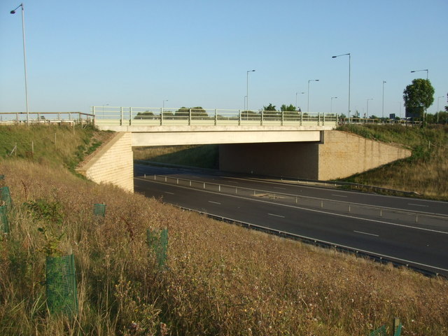 File:Road bridge over the A428.jpg