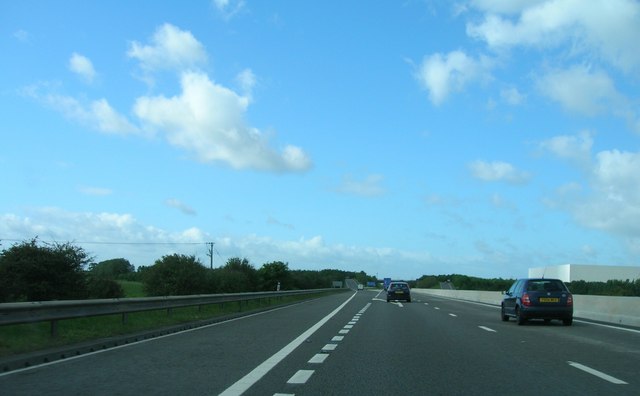 File:M18 Approaching Junction 4 - Geograph - 2422369.jpg