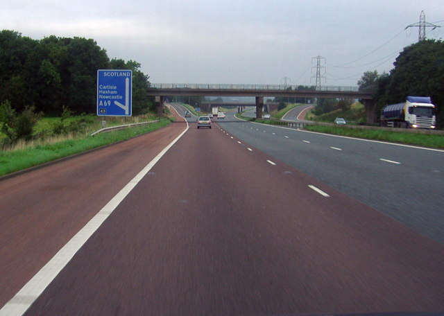 File:Motorway junction- M6 at Carlisle - Geograph - 1085270.jpg