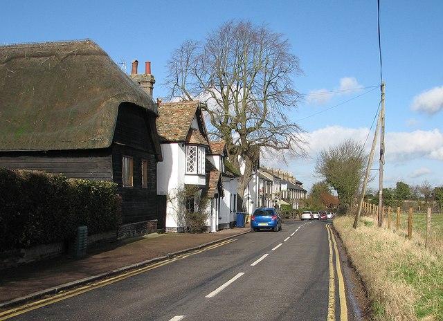 File:Grantchester- blue sky, blue car, blue bin and Blue Ball - Geograph - 3331130.jpg