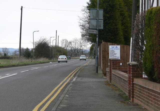 File:The B5493 in No Man's Heath - Geograph - 743465.jpg