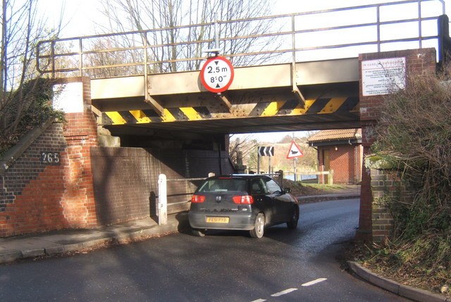 File:Low railway bridge, B1078 at Needham Market - Geograph - 653828.jpg