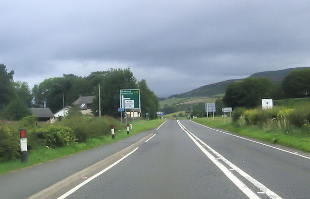 File:B782 junction from A78 - Geograph - 3069733.jpg
