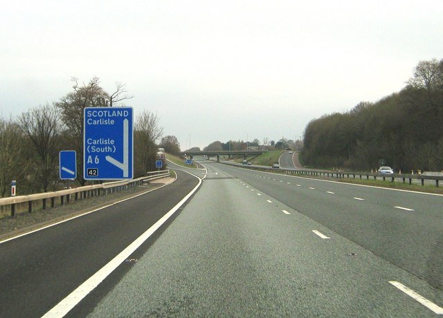 File:Junction 42 on the M6 - Geograph - 1867706.jpg