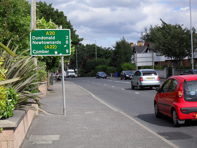 File:Upper Newtownards Road at Knock - Geograph - 1393716.jpg