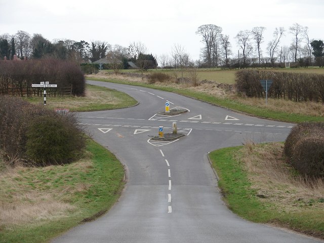 File:Road junction on B1202 - Geograph - 1203822.jpg