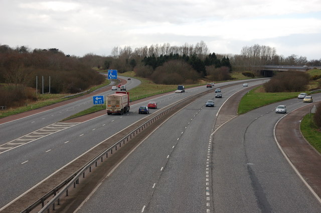 File:The M1-M12 near Portadown - Geograph - 350735.jpg