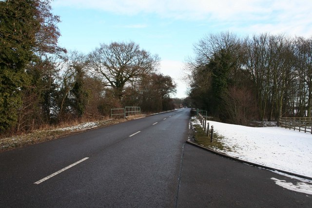 File:The B6045 looking towards Mattersey - Geograph - 2208075.jpg