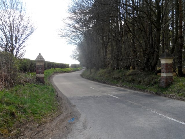 File:Gate posts at the bottom of Ayot St. Peter's Road - Geograph - 3434062.jpg