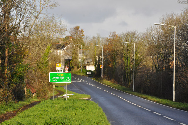 File:A388 at Carkeel Barns - Saltash - Geograph - 1599734.jpg