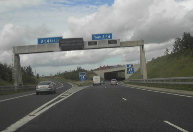 File:A64 - A1 Junction - Geograph - 253792.jpg