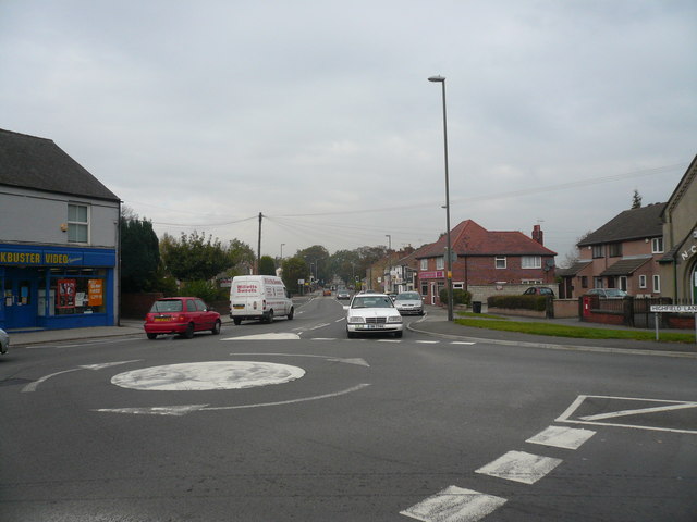 File:Highfield Lane Junction with Newbold Road (B6051) - Geograph - 593159.jpg