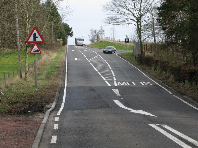 File:Road Junction on the B7011 - Geograph - 1210100.jpg