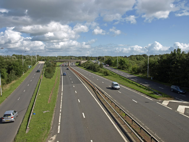 File:Dual Carriageway A78 - Geograph - 1465122.jpg