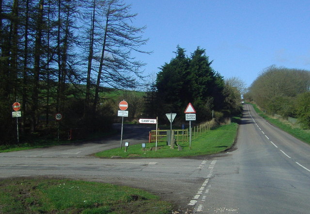 File:Road junction on the A711 - Geograph - 1307429.jpg