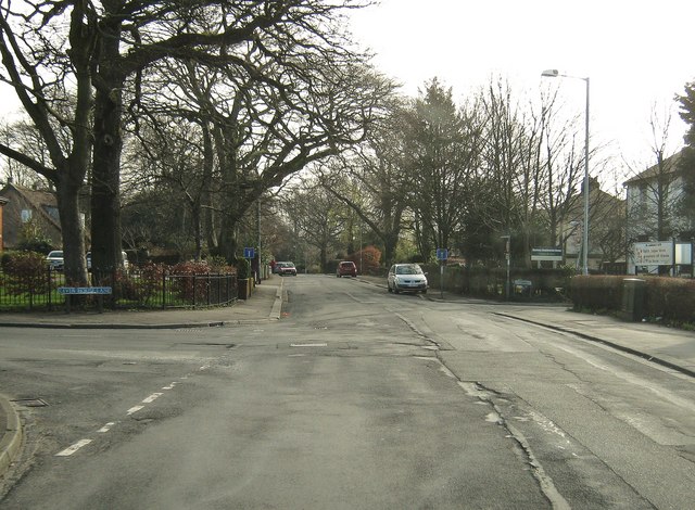 File:Moss Lane at the junction with Lever House Lane - Geograph - 2325474.jpg