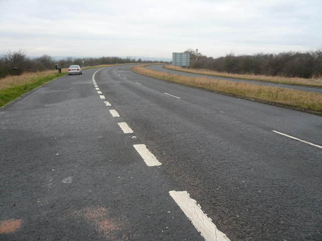 File:A6135 - View from Layby at Junction 30 of M1 - Geograph - 644961.jpg